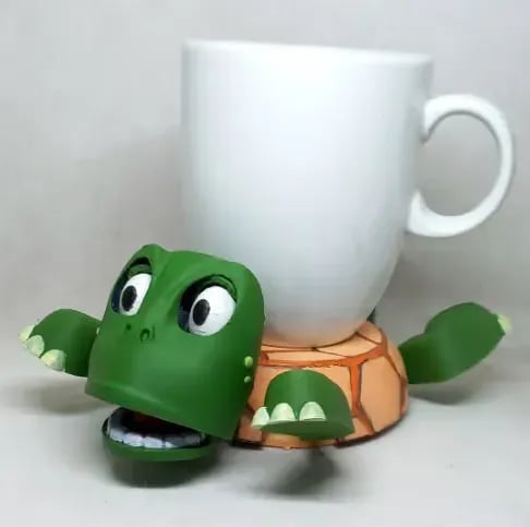 📦3D Printing Funny Turtle Cup Holder By