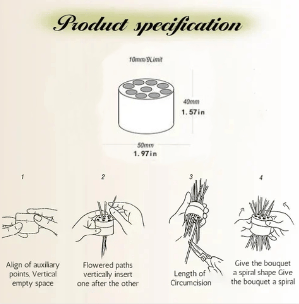 💕Last day 40% discount🎁Flower arrangement fixed artifact💐