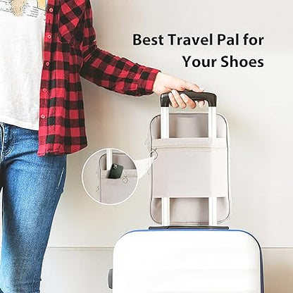 Travel Shoe Bag Holds 3 Pair of Shoes