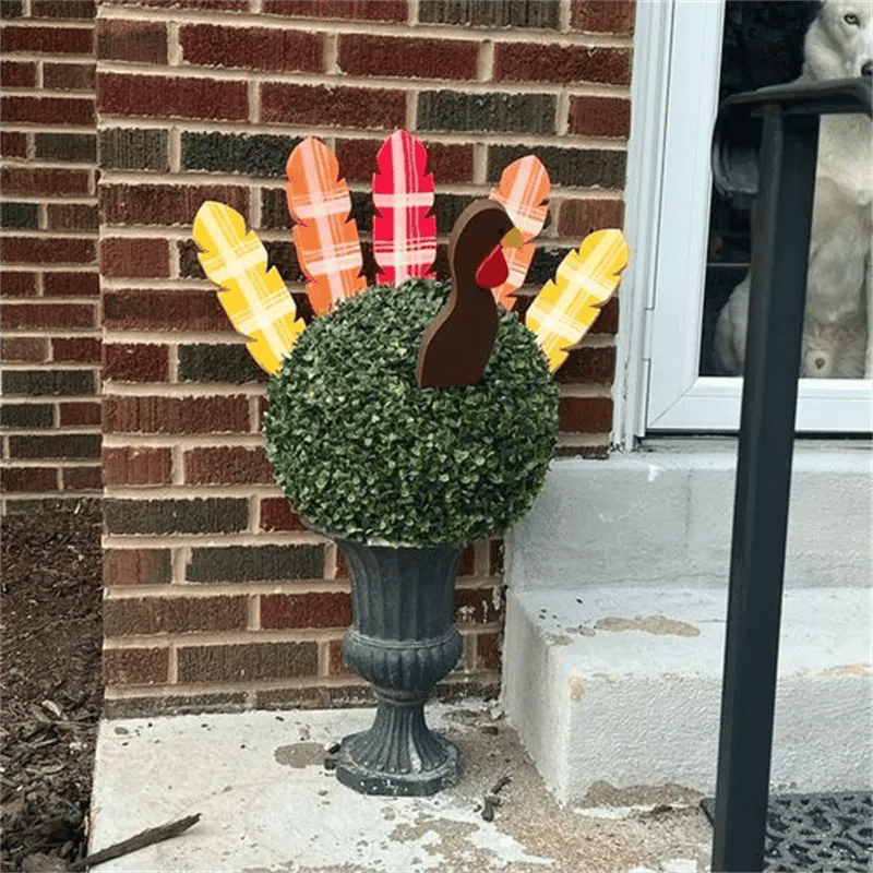 ❤️ Fall Decor Thanksgiving Turkey Planting Sticks