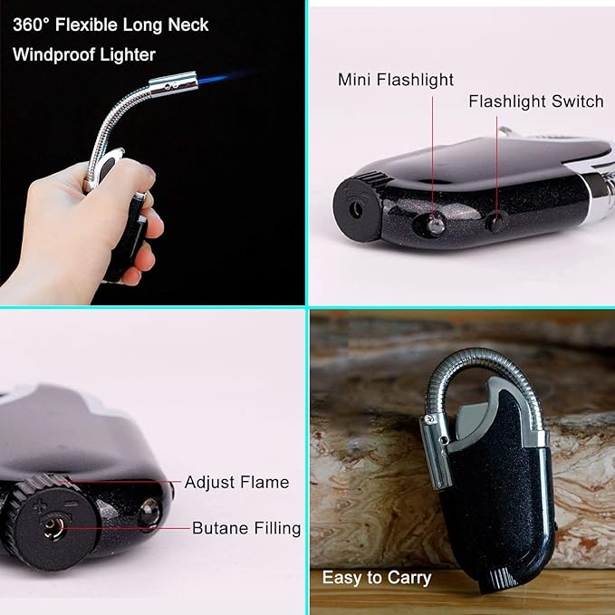 Outdoor Windproof LED Camping Jet Lighter