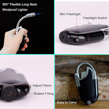 Outdoor Windproof LED Camping Jet Lighter