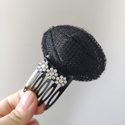 Black Puff Hair Head Cushion Hair Volume Clips