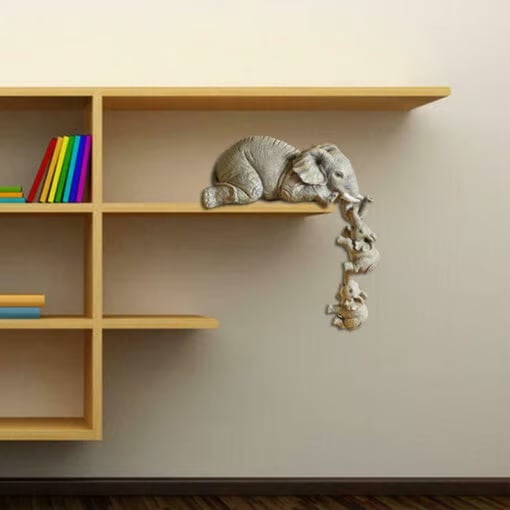 Three-piece Elephant Hanging Statue