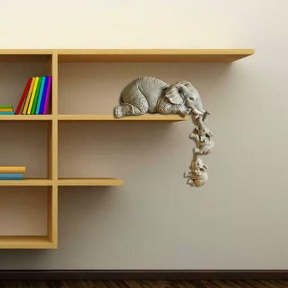 Three-piece Elephant Hanging Statue