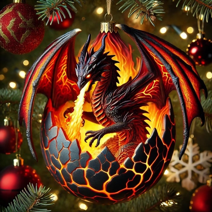 40% OFF🔥Elemental Dragon Christmas Ornament