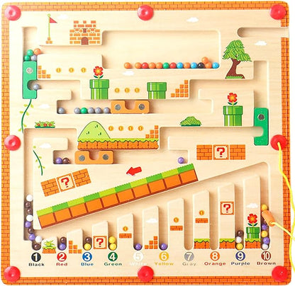 Magnetic Color and Number Maze