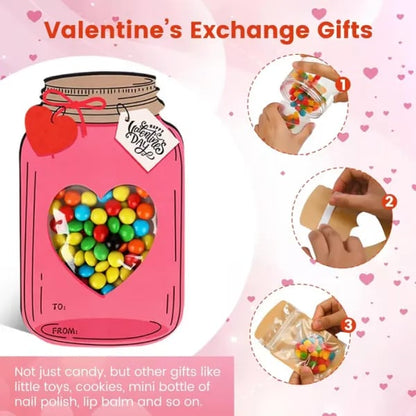 🔥LAST DAY 50% OFF - 💖Mason Jar Happy Valentines Day Cards