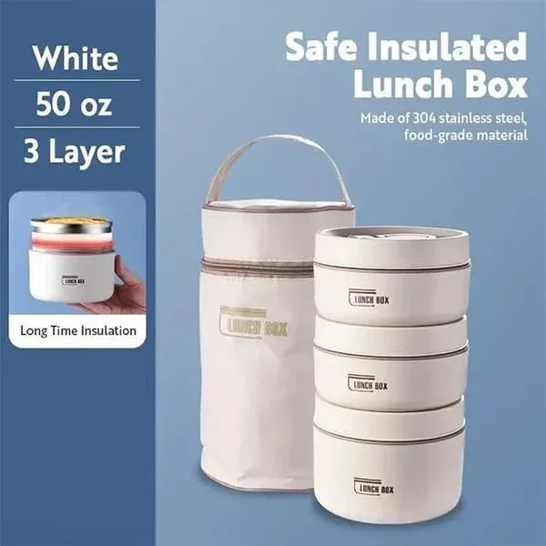 🔥Hot Sale 49% OFF🔥Portable Insulated Lunch Container Set