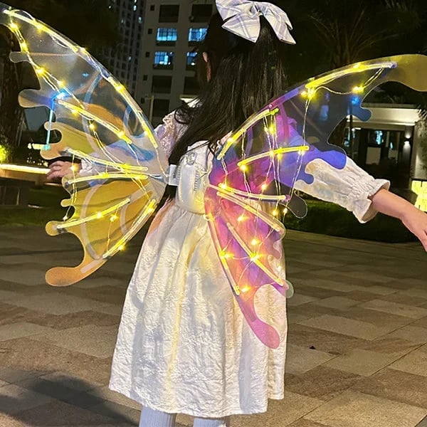 🔥  Electric Butterfly Elf Wings with Glowing Lights
