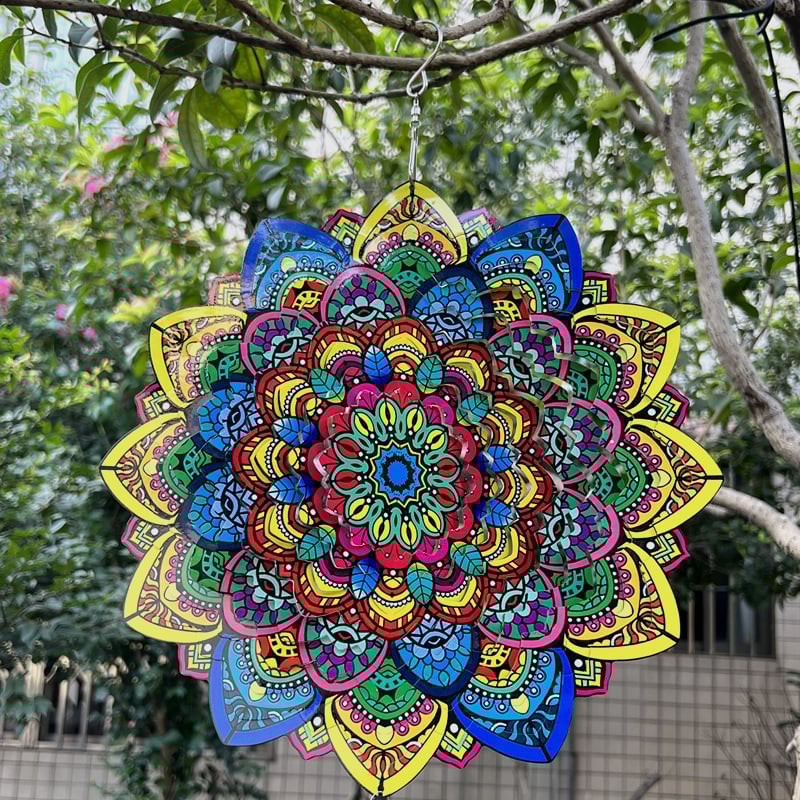 Wind Spinners Outdoor Mandala Lucky Star