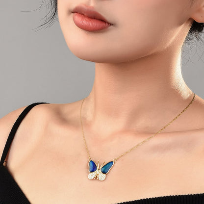 🦋 Color Changing Butterfly Necklace 📿