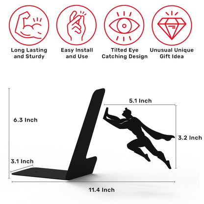 Flying Man Invisible Bookshelf