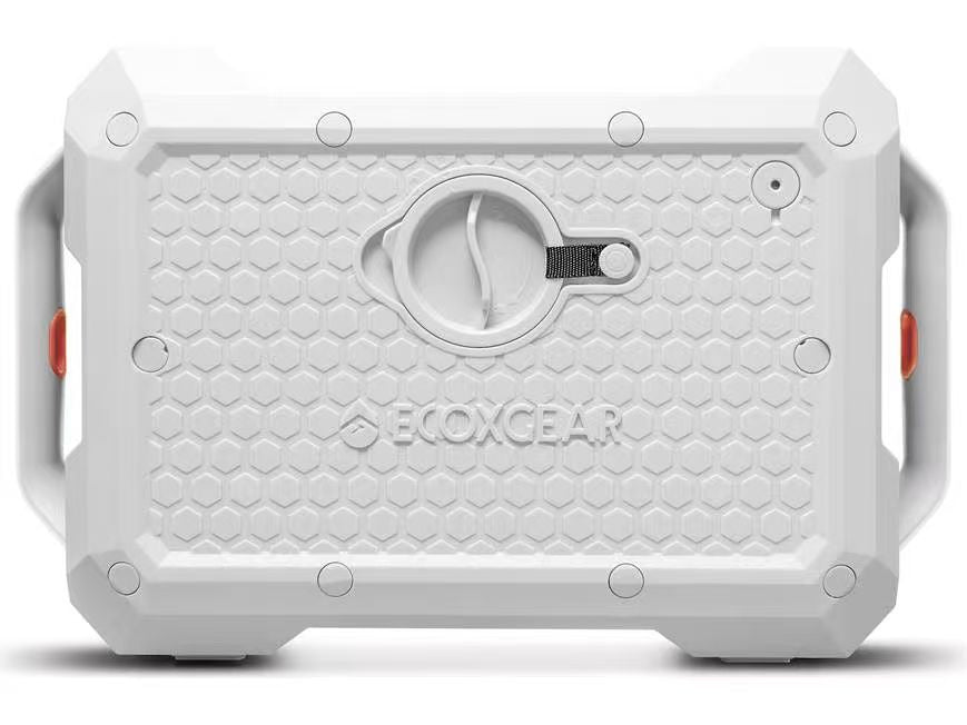 Waterproof portable Bluetooth® speaker with built-in party lights (Whitewater)