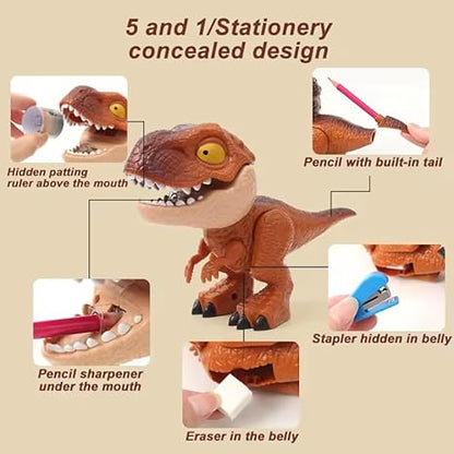 Stationery 5-in-1 Set Detachable Dinosaur Model Toys