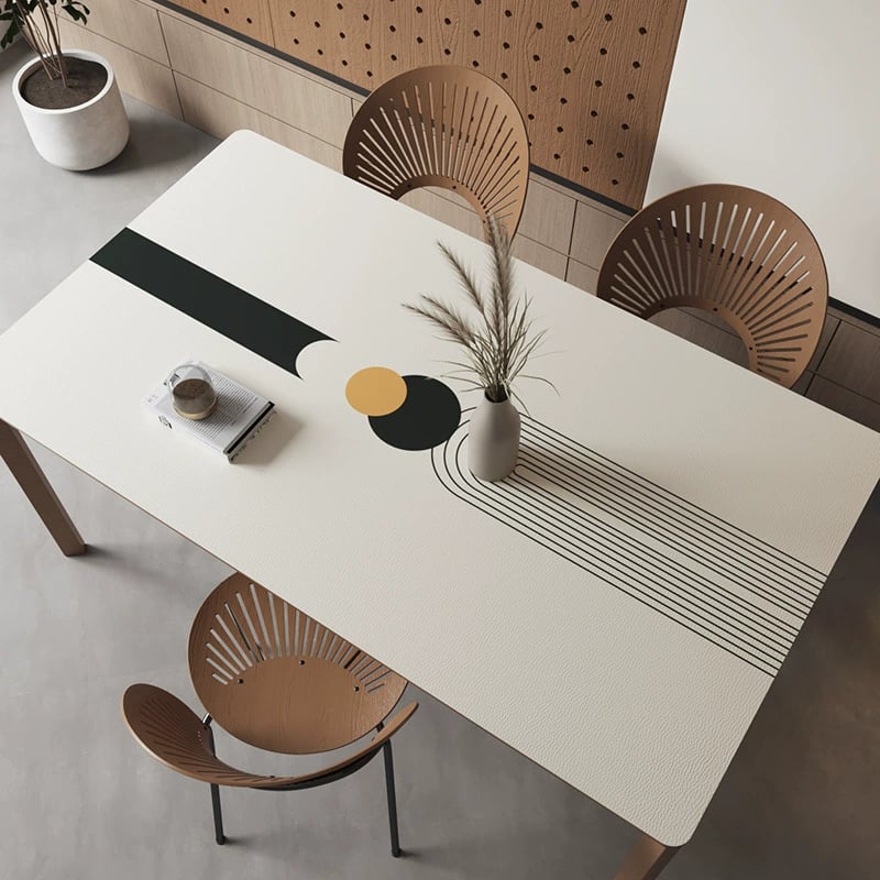 Premium Minimalist Waterproof Leather Table Mat
