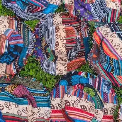 🎩Patchwork Multi-Color Mushroom Hat