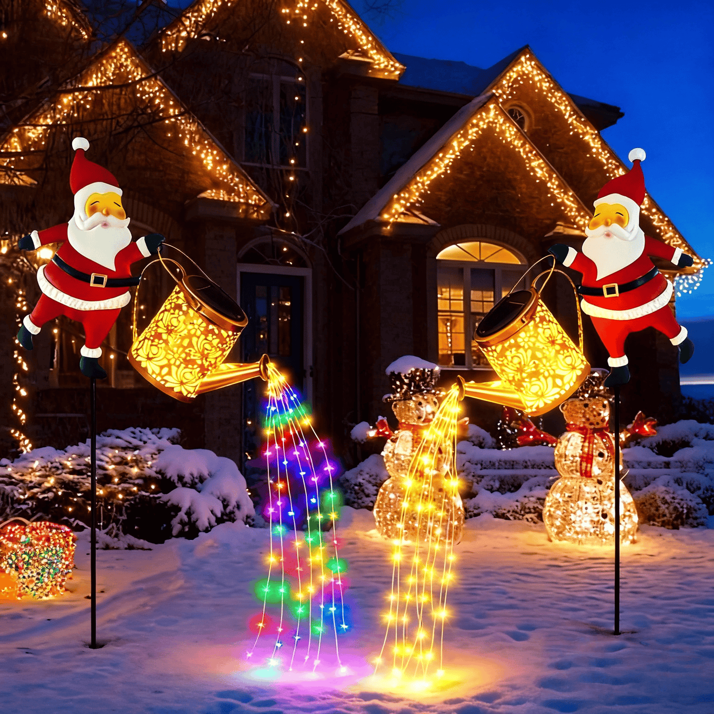 🔥Hot Sale 49% OFF🔥Solar Santa Claus Watering Can Lights