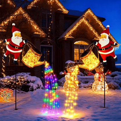 🔥Hot Sale 49% OFF🔥Solar Santa Claus Watering Can Lights