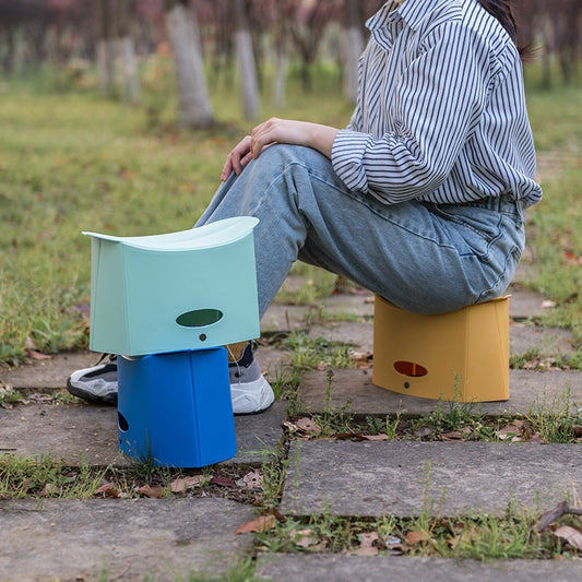 Folding Stool Plastic Small Maza Ultra-Thin Paper Low Stool