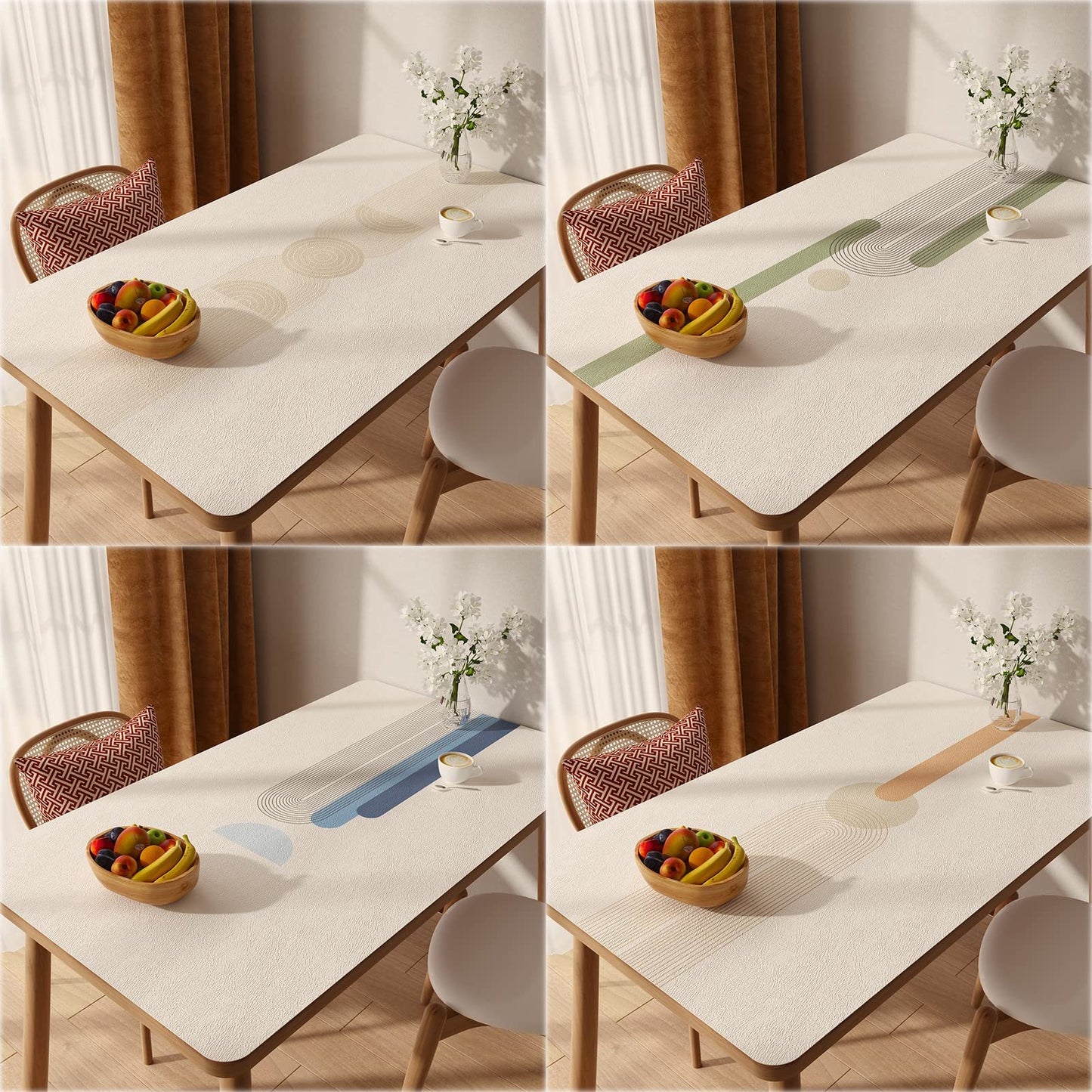 Premium Minimalist Waterproof Leather Table Mat