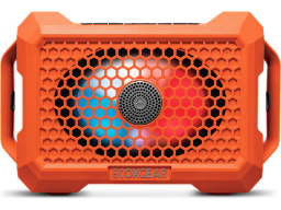 Waterproof portable Bluetooth® speaker with built-in party lights (Whitewater)