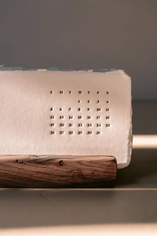 📃The 2025 Letterpress Calendar🎁