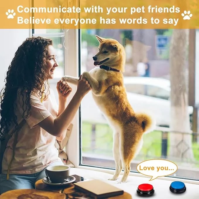 40% OFF🔥Voice Recording Button🐶Dog Buttons for Communication Pet Training Buzzer