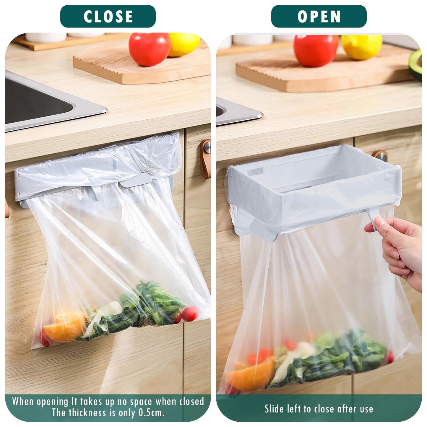🗑️Wall-Mounted Foldable Trash Bag Holder🏠