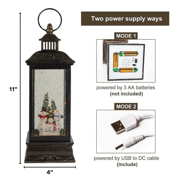 🎅Christmas Snow Globe Lantern🔥40% OFF