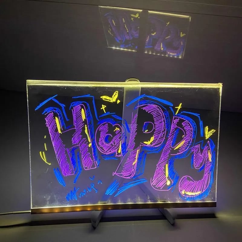 🎅Christmas gift🎁luminous acrylic message board🎨
