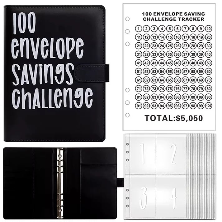 100-Day Money Challenge Savings Binder – Track & Save $5,050