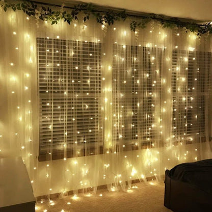 Merry Glow Christmas Curtain Lights