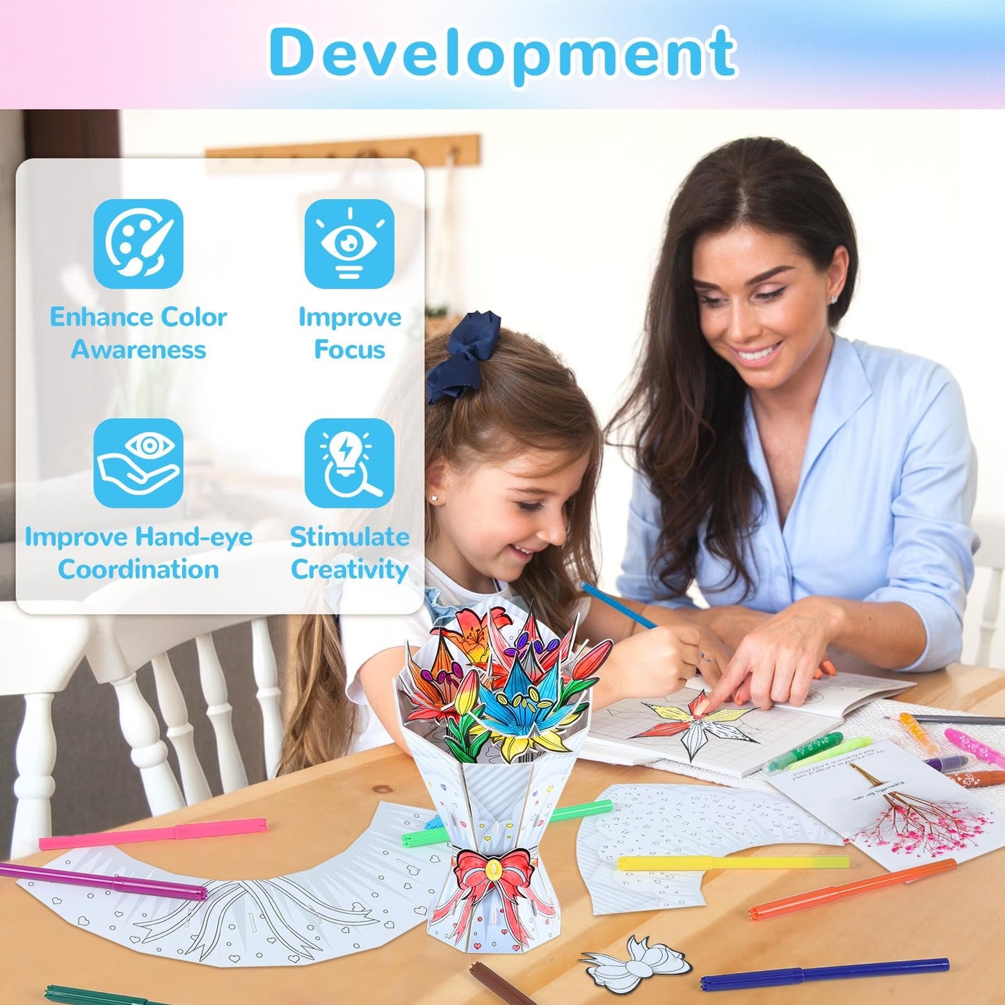 🧩3D Graffiti Paper Flower Puzzle🌹