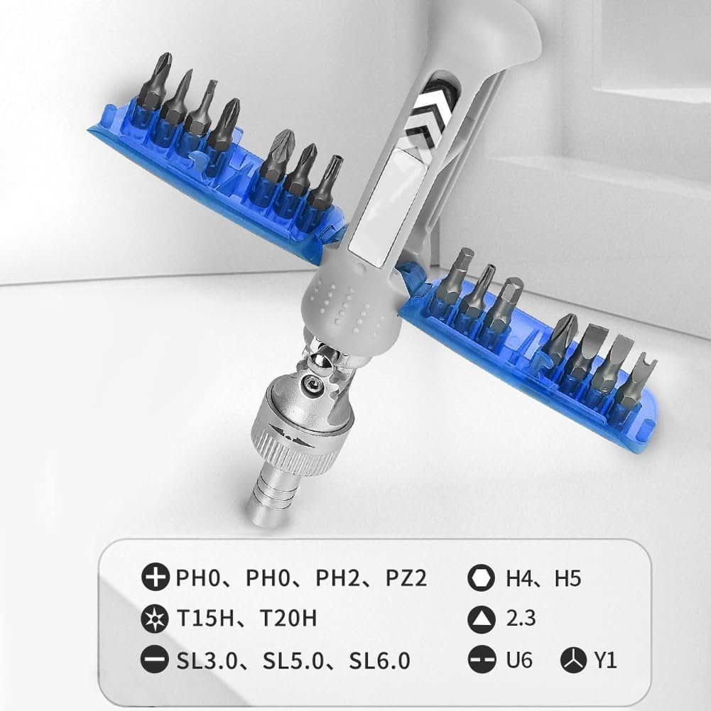 15-in-1 Magnetic Ratchet Screwdriver Set
