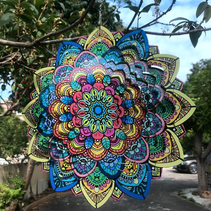Wind Spinners Outdoor Mandala Lucky Star