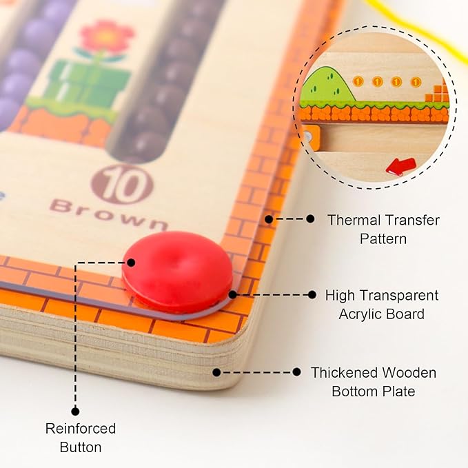 Magnetic Color and Number Maze