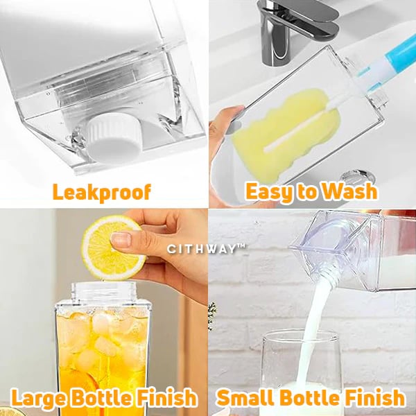 🔥LAST DAY 50% OFF-Milk Carton Drink Bottle