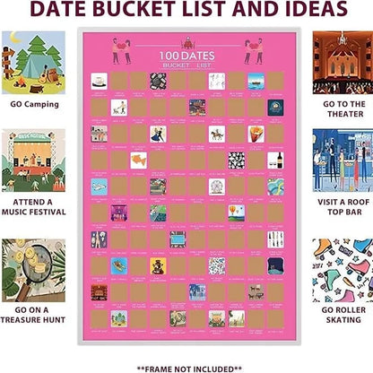 Hot Sale 40% Off🔥Couple 100 Days Scratch Poster