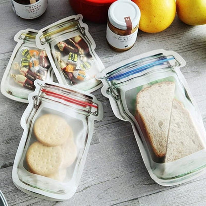 🔥Reusable Mason Bottle Ziplock Bags