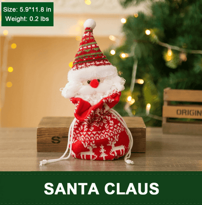 (🎉Christmas Pre Sale-Further Reductions Now) Christmas Knitted Doll Gift Bags (BUY MORE SAVE MORE)