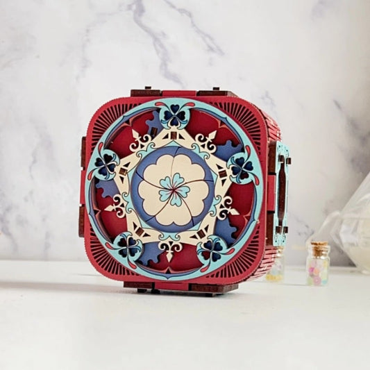 Enchanting 3D Wooden Music Box Puzzle - A Gift of Melody and Mindfulness