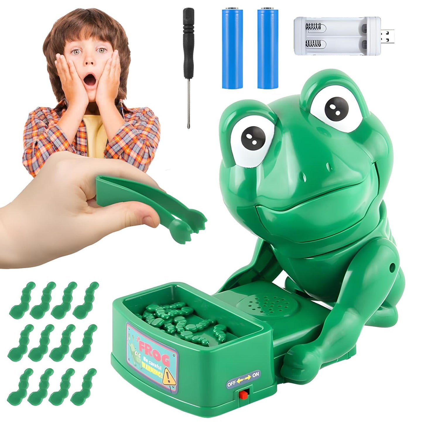 Tricky Frog Biting Finger Toy