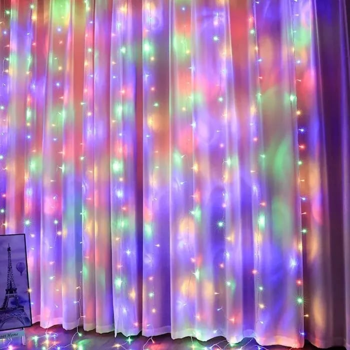 Merry Glow Christmas Curtain Lights
