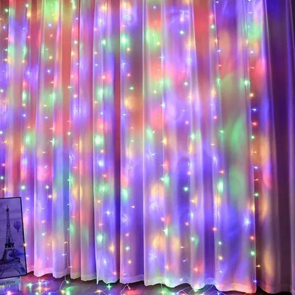 Merry Glow Christmas Curtain Lights