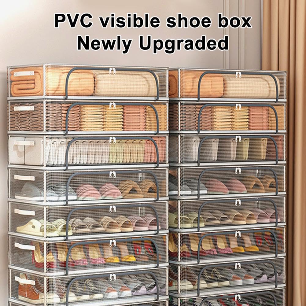 PVC Shoe Storage Box - Waterproof & Foldable