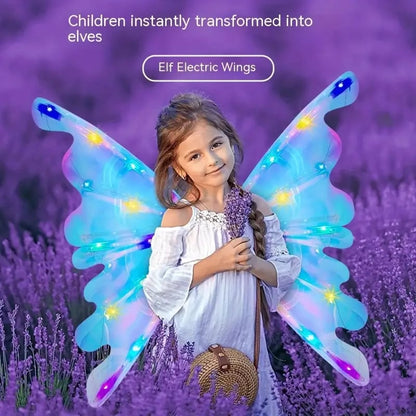 🔥  Electric Butterfly Elf Wings with Glowing Lights