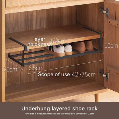 Multi-functional tiered partition shoe rack