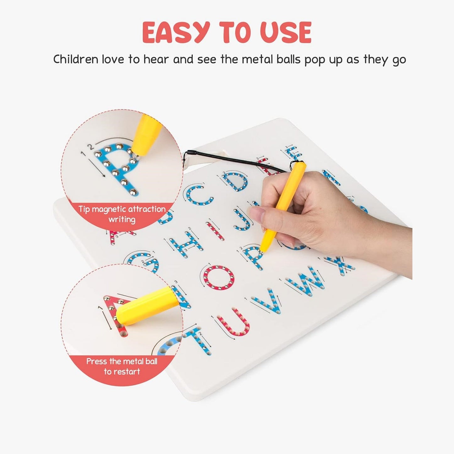 Magnetic Alphabet Tracing Board