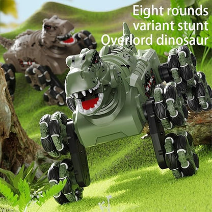Dinosaur remote control car, gesture sensing remote control stunt car with spray and lights, novel children's toys